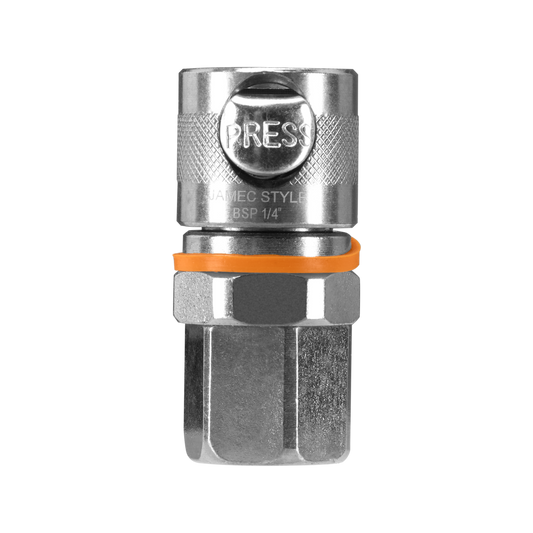 Powerfit Jamec Coupler - 1/4" - Steel - 150PSI - Auzzistore