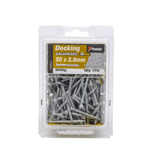 Paslode Griplock Galvanised Nails 50mm 2.8mm Heavy Duty 170 Pack - Auzzistore
