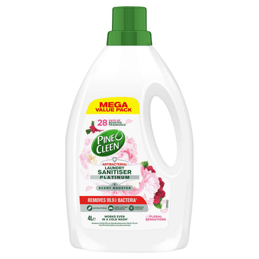 Pine O Cleen Antibacterial Laundry Sanitiser 4L - Floral Sensations - 99.9% Bacteria Removal - Long-Lasting Freshness - Auzzistore