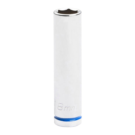 Kincrome Deep Socket - 8mm - Chrome Vanadium - Mirror Polish - Auzzistore