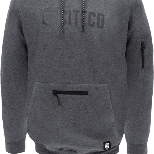 Citeco Charcoal Marle Hoodie - Men's Work Hoodie XL - UPF 50+ Protection