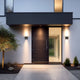 Brilliant 8W Black Binley Up Down Wall Light - Energy-Efficient Design
