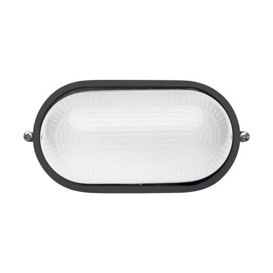 Brilliant 9W LED Black Davis Bunker Light - 9W - Die-Casting Aluminium - Weather Resistant