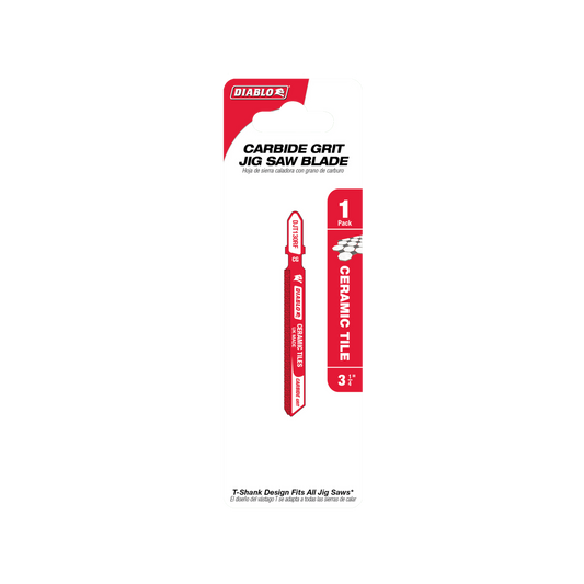 Diablo 82mm Carbide Grit Jig Saw Blade - Ceramic Tiles & Glass - Durable Cutting - Auzzistore