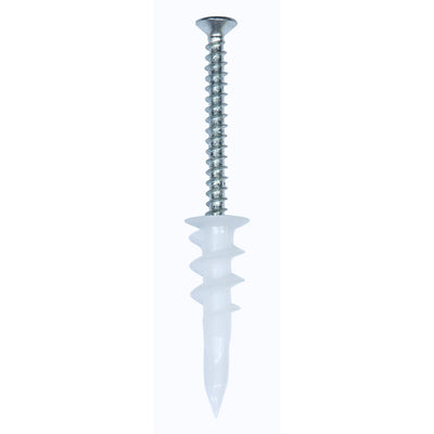 Flexi Storage Plasterboard Wall Fixings 10 Pack Steel Easy Install
