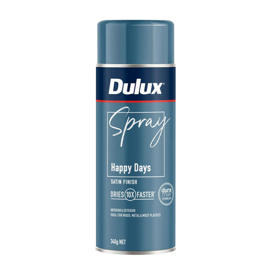 Dulux Spray Paint 340g Satin - Fast Drying - Self-Priming - 0.34L - Auzzistore