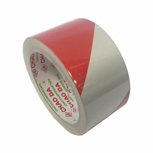 Brutus Reflective Adhesive Safety Tape - 50mm x 10m - Red White - High Visibility - Auzzistore