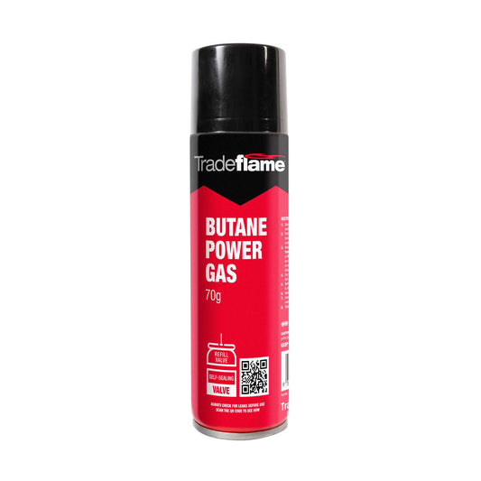 Tradeflame Butane Power Gas Refill Valve - 70g - Green - Easy to Use - Auzzistore