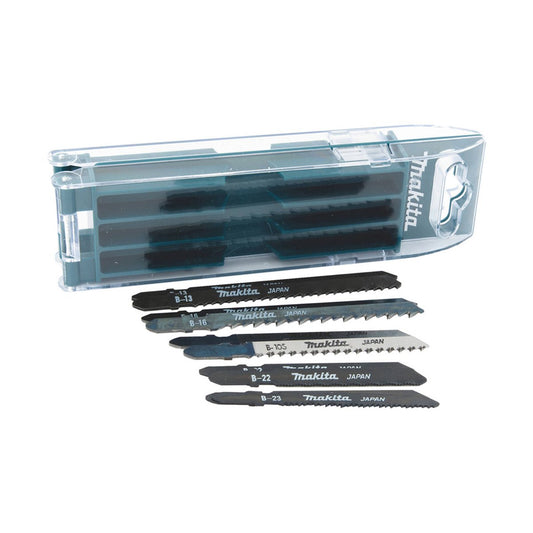 Makita 10 Piece Jigsaw Blade Set B 44410 - High-Speed Steel - Silver - Precision Cutting - Auzzistore