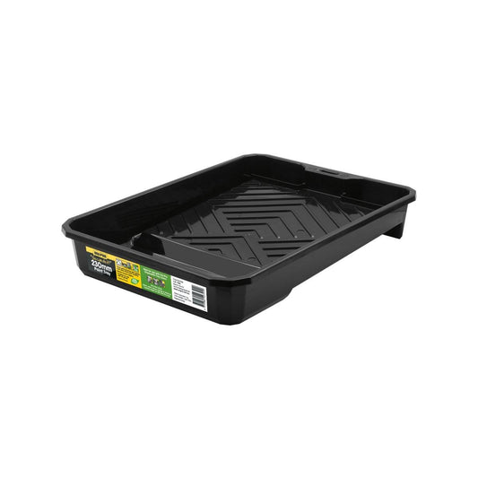 Uni Pro 230mm Black Heavy Duty Paint Tray - Durable Plastic - Deep Grooves - Auzzistore