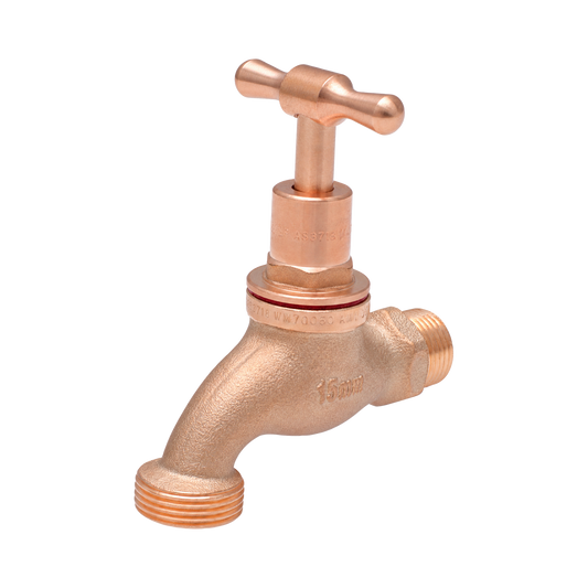 Syneco 15mm Brass Male Garden Tap - Durable Lead-Free Brass - WaterMark Certified