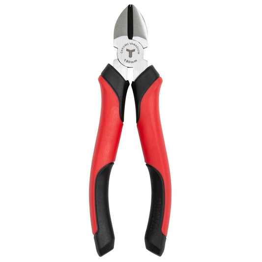 Trojan 180mm Side Cutting Plier - Chrome Vanadium Steel - Red and Black – view 2 - Auzzistore