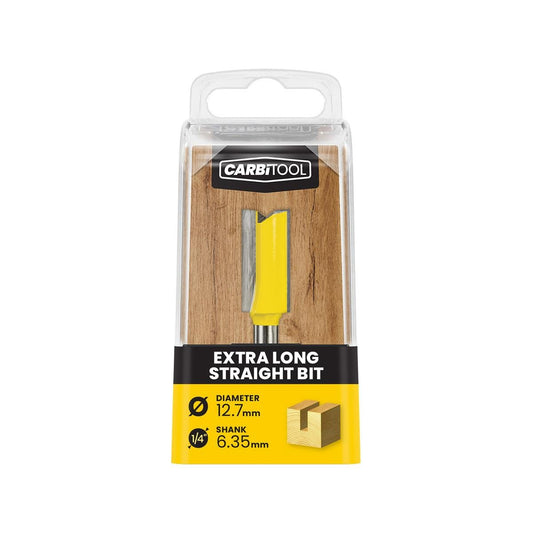 Carbitool 12mm TCT XL Extra Long Straight Router Bit - 70mm - Durable Cutting Tool - Auzzistore