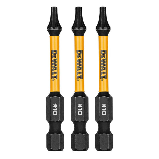 Dewalt Flextorq Screwdriver Bit - TX10 - 57mm - 3 Pack - Durable High Carbon Steel - Auzzistore