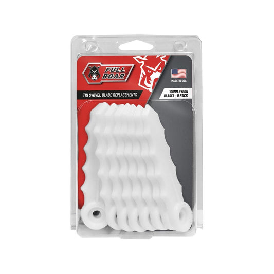 Full Boar Nylon Blade Replacement Kit - 9 Pack - 100mm - Durable Blades - Auzzistore