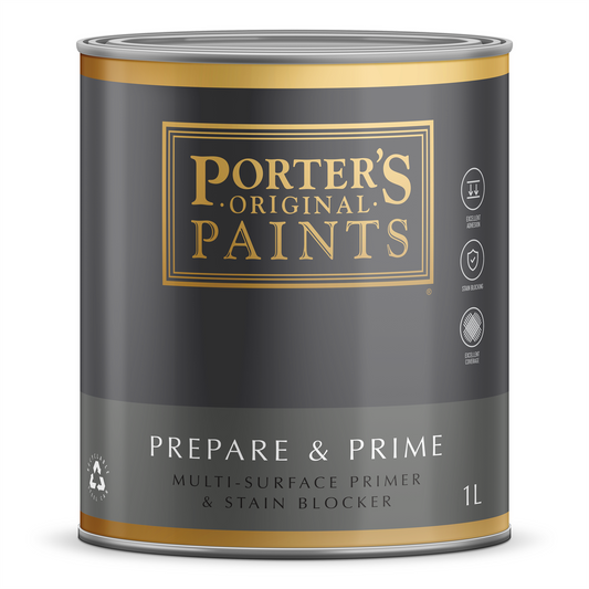 Porter S Prepare and Prime Primer - 1L - Multi-Surface - Fast Drying - Auzzistore