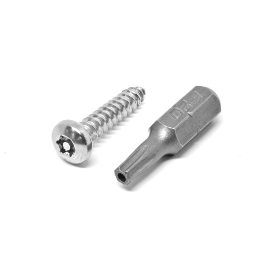 Pinnacle Security Screws - 10g x 20mm - Stainless Steel - Tamper Proof - 12 Pack - Auzzistore
