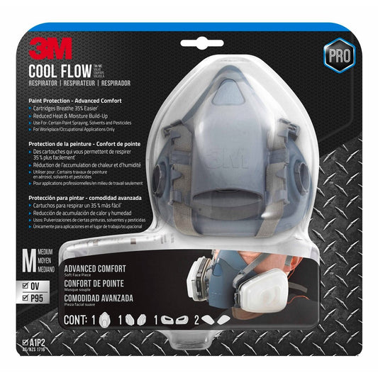 3M Professional Paint Respirator - Medium - Silicone - Comfortable Fit