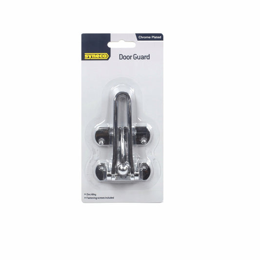 Syneco Door Guard - 102mm x 63mm - Zinc Alloy - Bright Chrome – view 2 - Auzzistore
