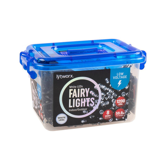 Lytworx Low Voltage Fairy Lights 1200 Pack - 59.9m - White