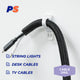 Permastik Small Cable Clips - 5 Pack - Plastic - Self-Adhesive
