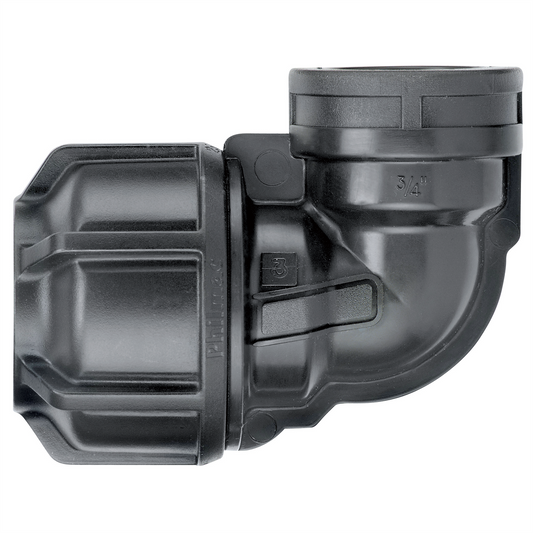 Philmac 25mm x 3/4 Poly Pipe Elbow - Polypropylene - PN16 Rated - Auzzistore