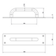 Lemaar D Pull Handle - 250 x 65 x 2mm - Satin Stainless Steel - DDA Compliant