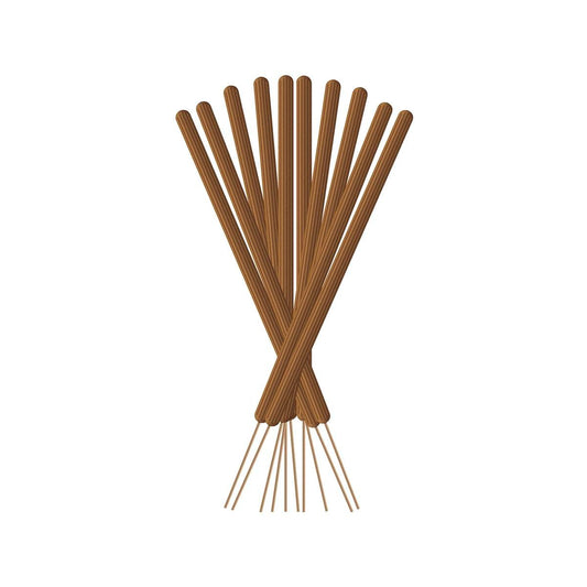 Sandalwood Incense Sticks 10 Pack - 100% Natural - Outdoor Mosquito Protection - 64mm x 23mm x 278mm