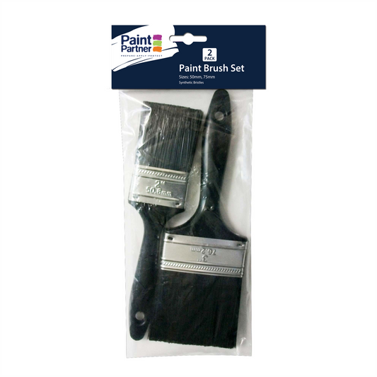 Paint Partner 50mm / 75mm 2 Piece Paint Brush Set - Auzzistore