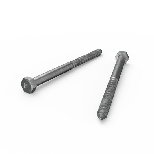 Zenith M10 x 150mm Hot Dip Galvanised Hex Head Coach Screws - Heavy-Duty Fastening - Auzzistore