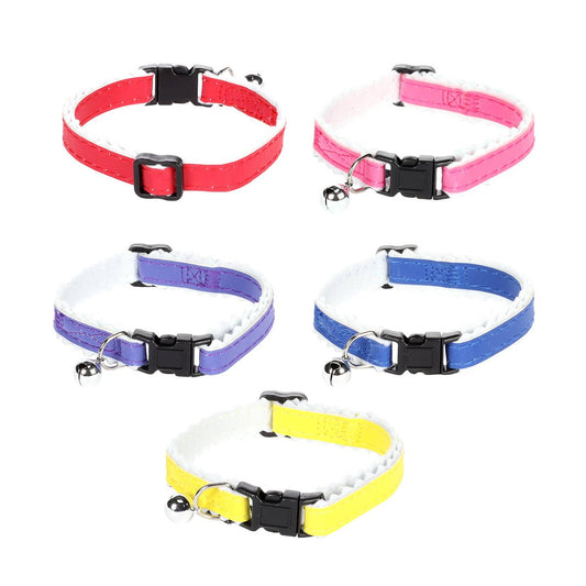 Flamingo Cat Collar - Lined Bright Ziggi - 30cm - 5 Assorted Colours - Adjustable Safety Buckle – view 2