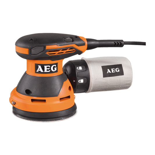 AEG 300W 125mm Random Orbital Sander - Orange/Black - EX125ES