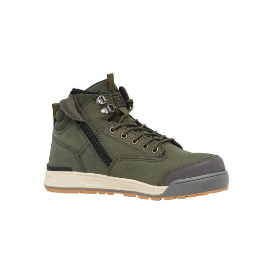 Hard Yakka Size 11 Olive Safety Boot - Steel Toe - Heat Resistant - Slip Resistant