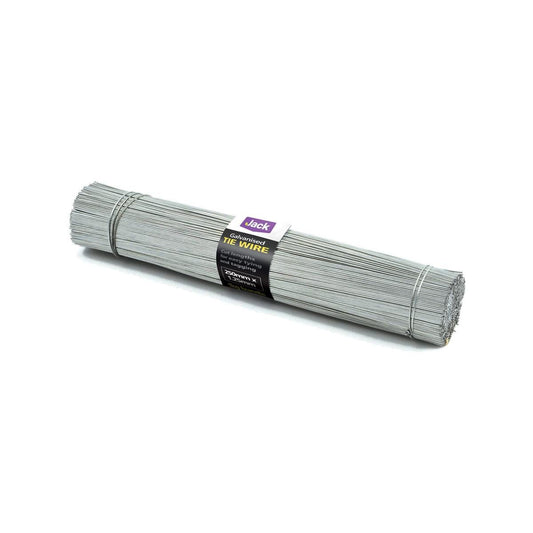 Jack Tie Wire - 1.25mm x 250mm - Galvanised - Pre Cut Lengths - Auzzistore