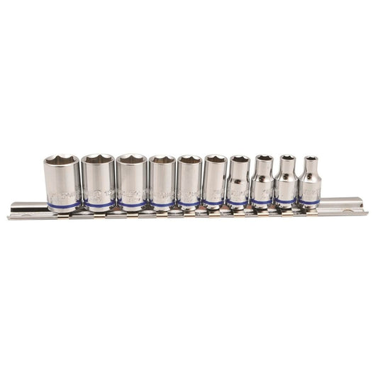 Kincrome Socket Set - 10 Piece - Cr-V Steel - Metric Only - Auzzistore