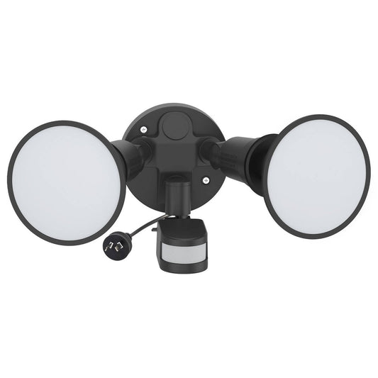 Arlec 30W DIY Twin LED PAR38 Security Flood Light - PIR Motion Sensor - 3200 Lumens - IP44 Weather Rated - Auzzistore