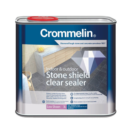 Crommelin 3L Clear DiamondTough Stone Shield Sealer - Dense Stone Protection - Auzzistore