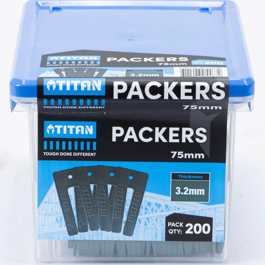 Titan 3 Window Packers - 200 Piece - 2 x 75mm - Green - Durable Support - Auzzistore