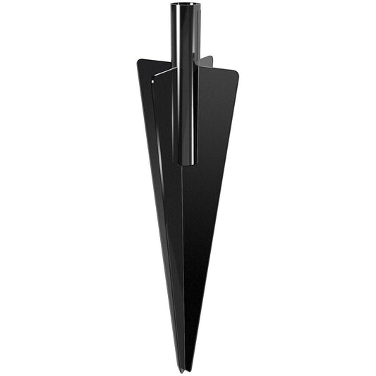 Peak 400mm Black No Dig Fencing Post Spike - Steel - Durable - Easy Install - Auzzistore