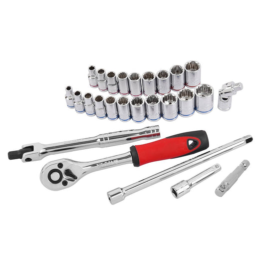 Trojan 26 Piece 1/4" Drive Socket Set - Metric & Imperial - Lifetime Warranty – view 2 - Auzzistore