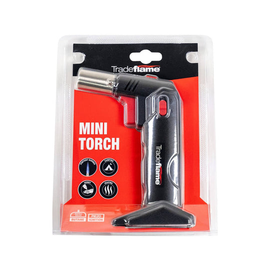 Tradeflame Mini Torch - Butane Powered - Compact - 150mm x 190mm x 54mm – view 2 - Auzzistore