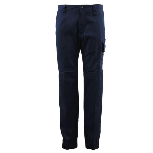 Tradie Mens Skinny Cuff 102 Pants - Navy - 380mm x 730mm - Comfort & Durability - Auzzistore