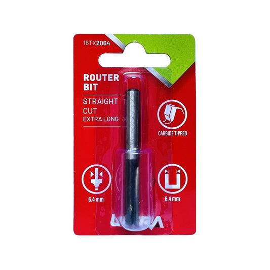 Ultra Router Bit - 6.4mm Tungsten Carbide - Extra Long - Durable - Auzzistore