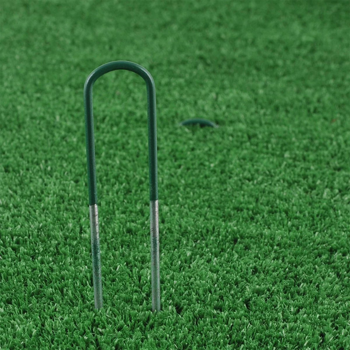 Jack Galvanised Green Synthetic Turf Pegs 150mm Steel 20 Pack