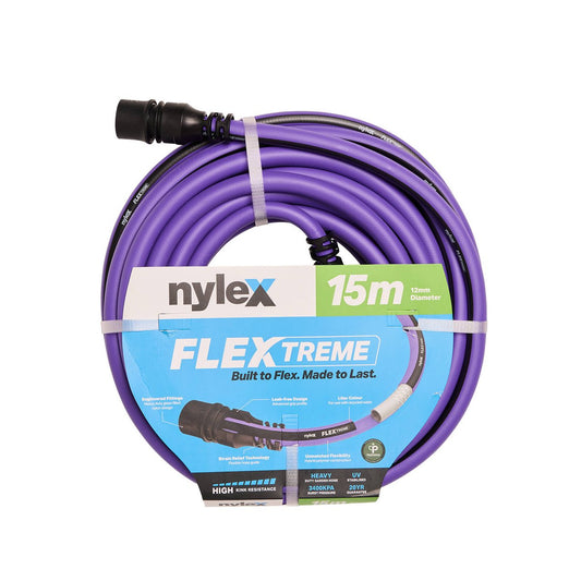 Nylex 15m Flextreme Reclaimed Water Garden Hose - Flexible - Durable - UV Stabilised - Auzzistore