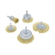 Craftright 5 Piece Wire Brush Set - Brass Steel - Durable Cleaning Tools