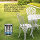 White Knight Rust Guard 1L Black Flat Epoxy Enamel Paint - UV-Resistant - Durable Coating
