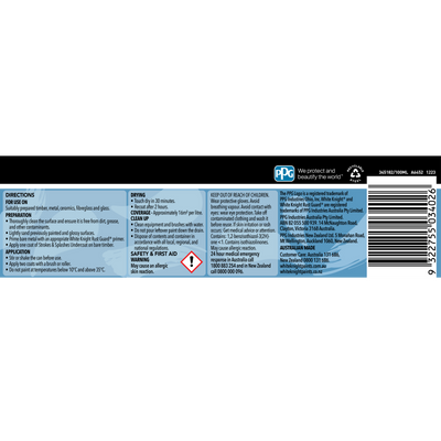White Knight Sky Blue Strokes and Splashes Paint 100ml Water Based
