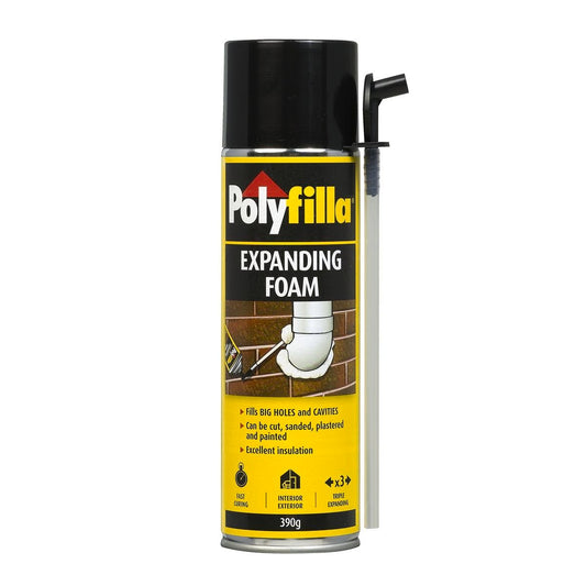Poly 390g Expanding Foam - 390g Polyurethane - Fast Curing - Strong Adhesion - Auzzistore
