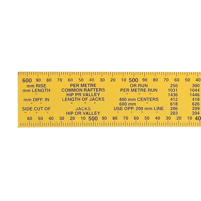 Crescent Lufkin Rafter Square 600 x 400mm Tempered Steel High Visibility